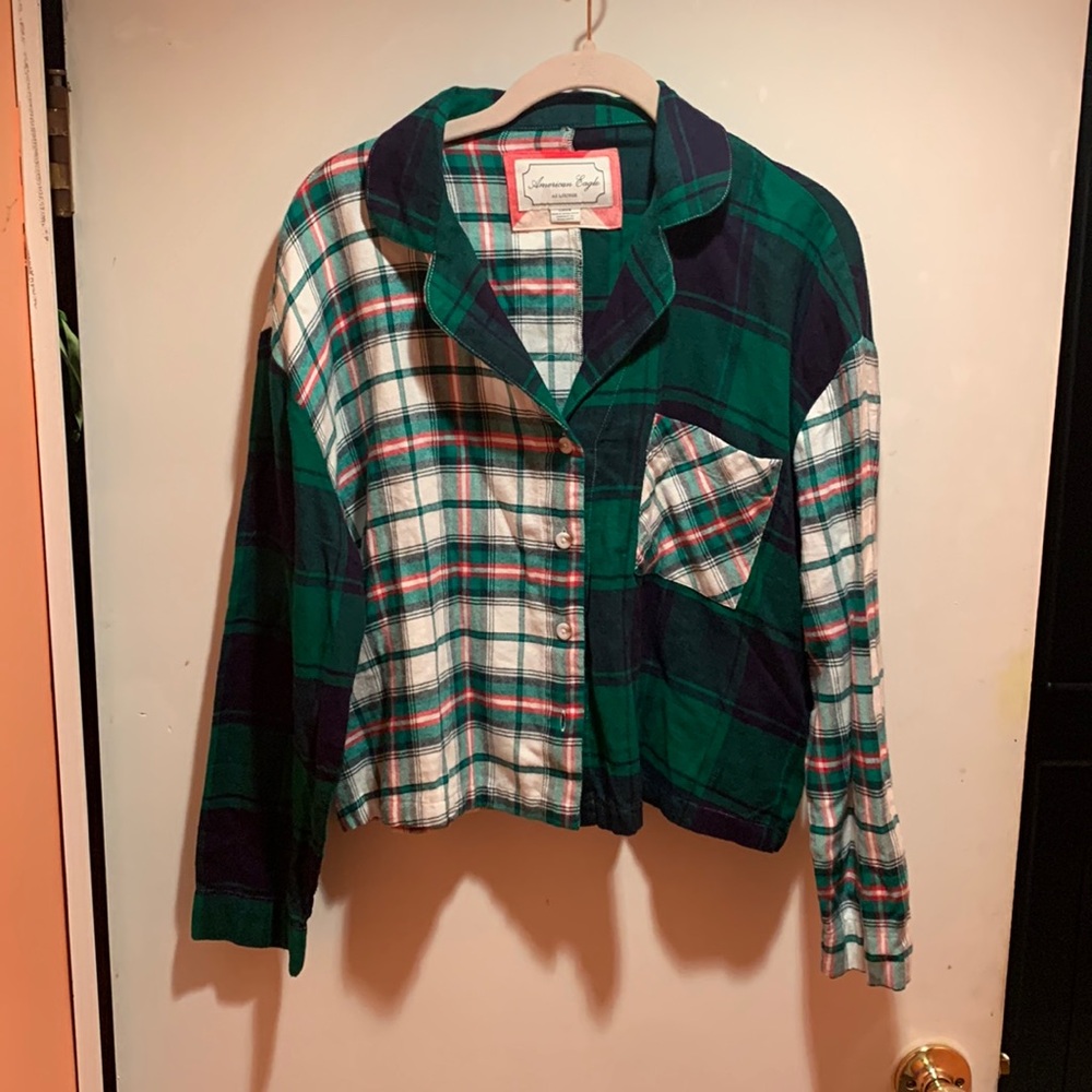 American Eagle flannel pajama top